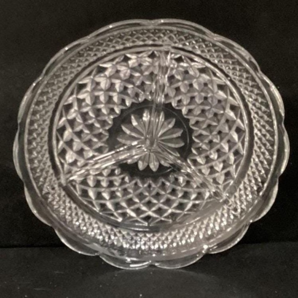 Vintage Anchor Hocking Wexford Divided‎ Relish Dish 8-1/2" - Picture 5 of 9